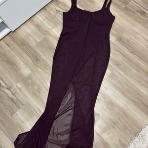 Showpo Deep Purple Maxi Dress